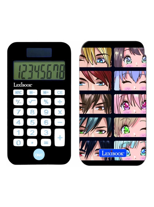 Manga 8 digits pocket rekenmachine met bescherming hoes - Kiabi Manga 8 digits pocket rekenmachine met bescherming hoes - Kiabi