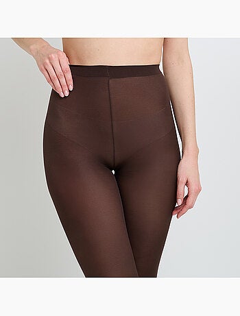 Mangue panty effen 60 denier bruin