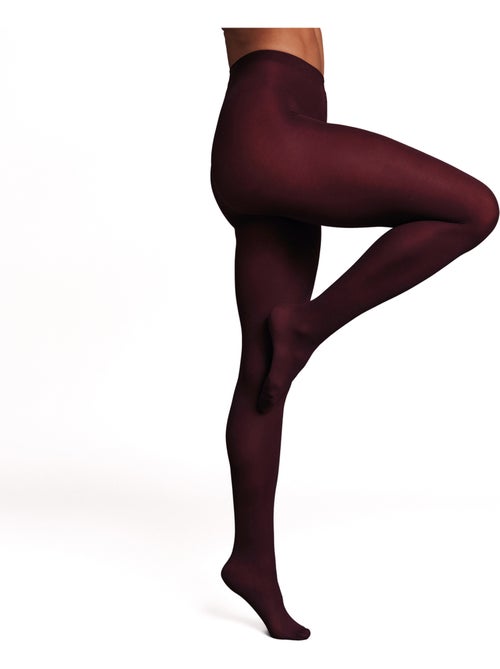 Mangue panty effen 60 denier rood - Kiabi