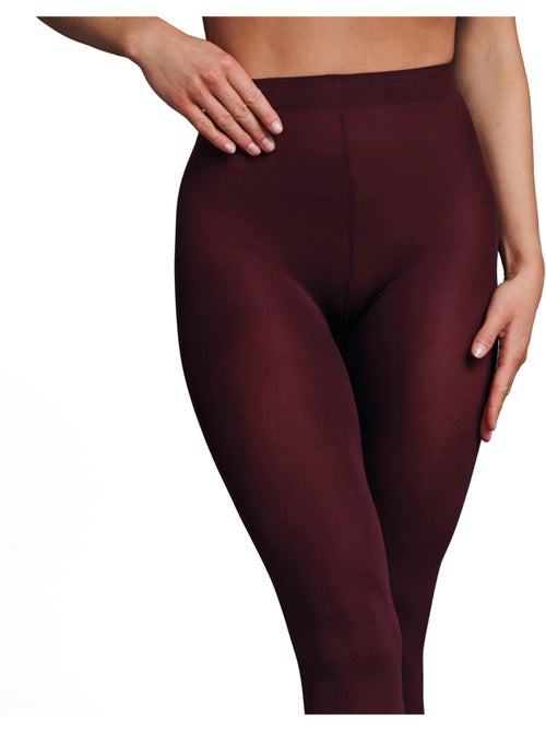 Mangue panty effen 60 denier rood - Kiabi