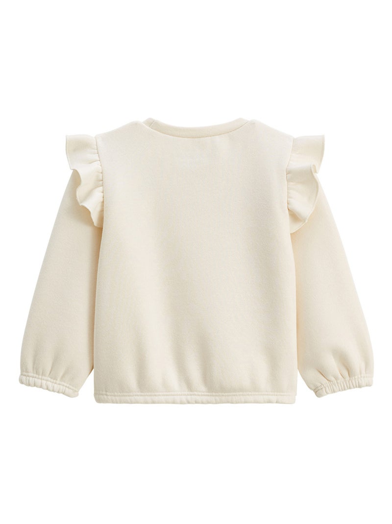 Manouk fleece sweater en broek set voor kinderen Koraaloranje - Kiabi