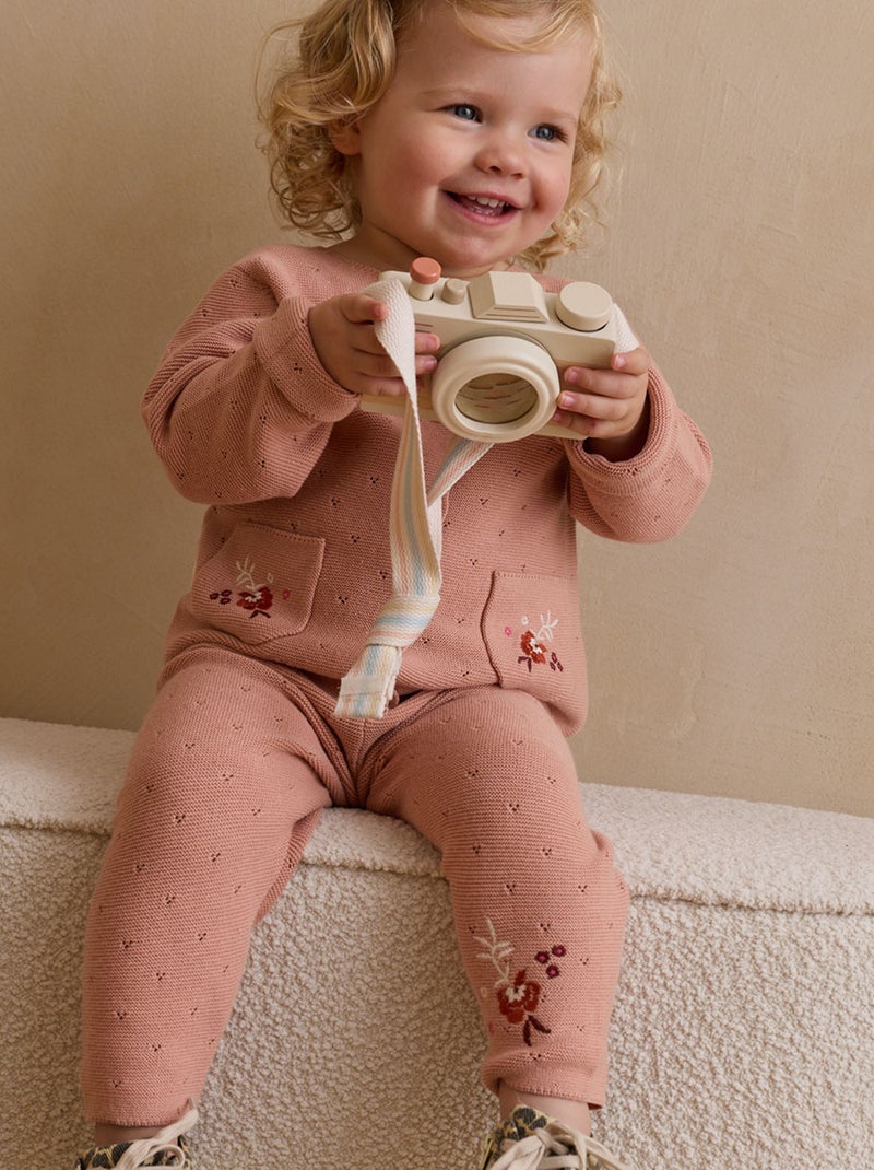 Manouk gebreide babybroek Roze - Kiabi