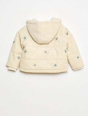 Manteau à capuche en velours