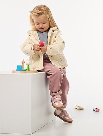 Manteau à capuche en velours