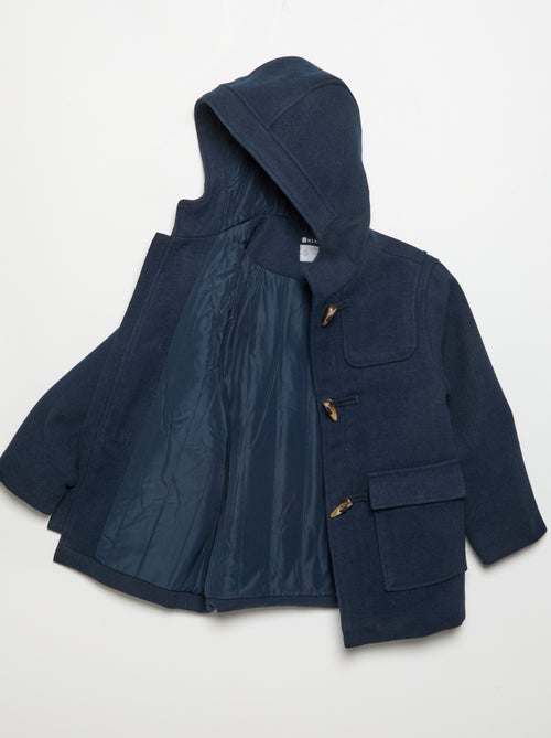 Manteau à capuche et brandebourgs - Kiabi
