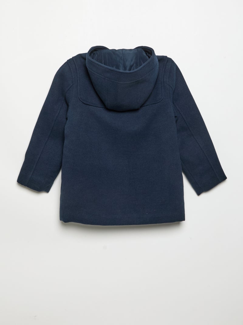 Manteau à capuche et brandebourgs Bleu - Kiabi