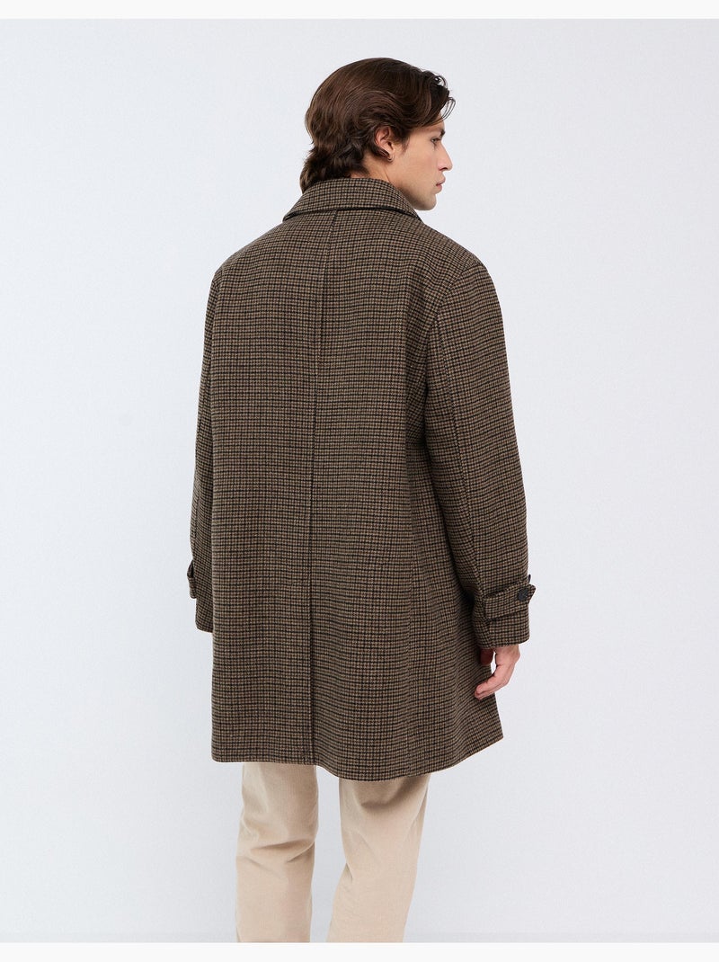 Manteau à carreaux, mo fashion Beige - Kiabi