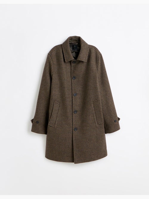 Manteau à carreaux, mo fashion - Kiabi