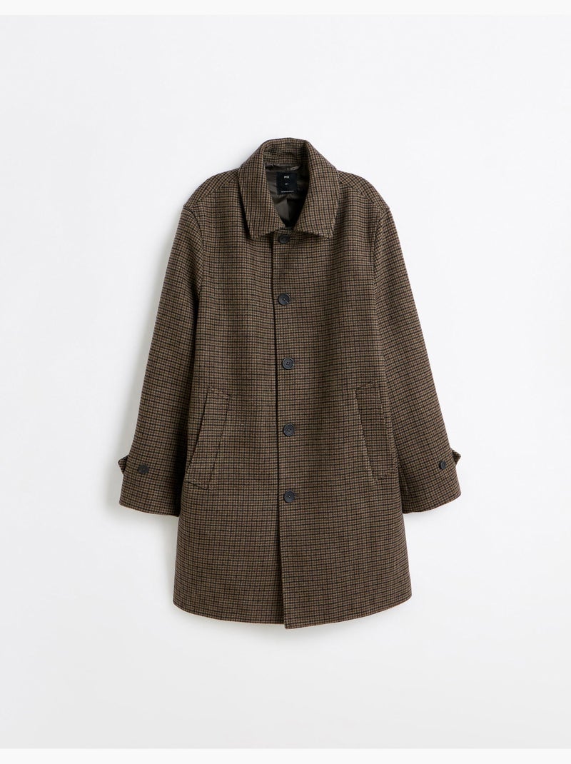 Manteau à carreaux, mo fashion Beige - Kiabi
