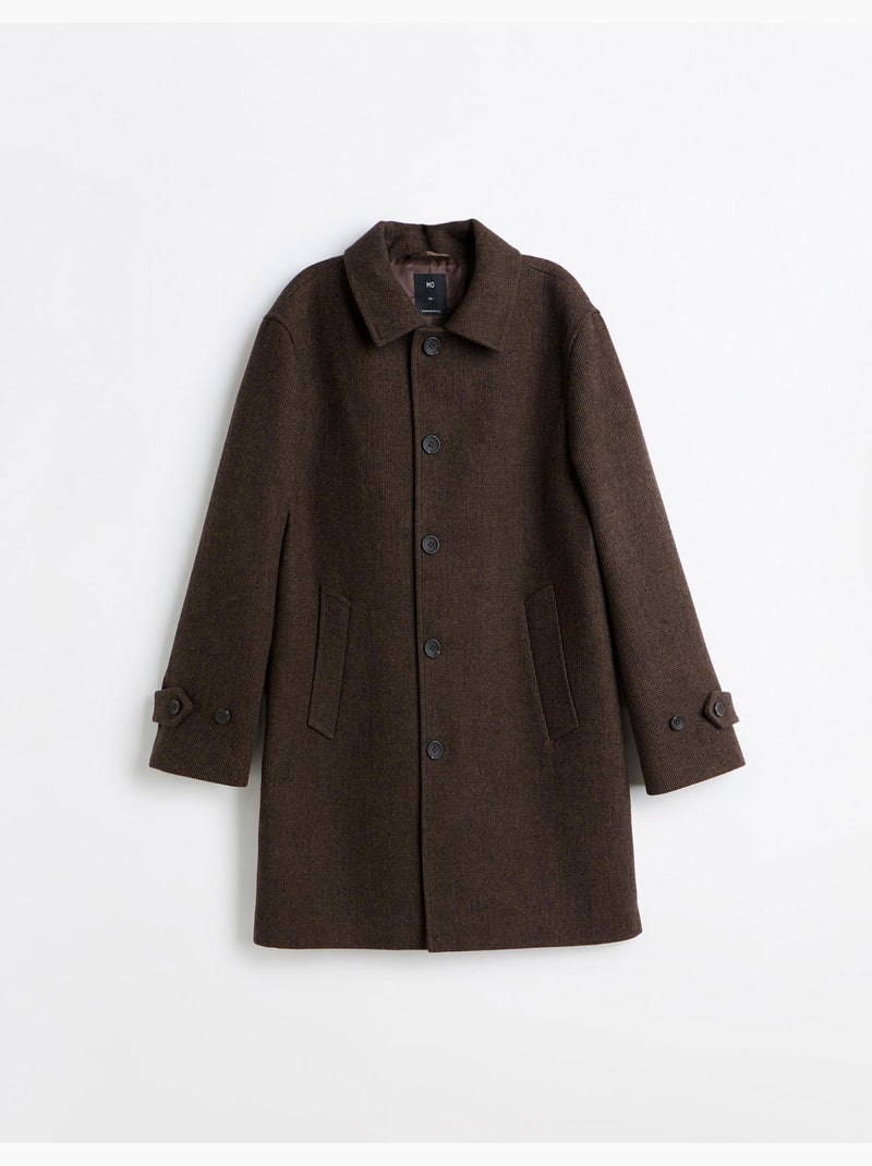 Manteau à carreaux, mo fashion Marron - Kiabi