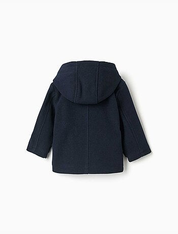 Manteau à effet laine avec poches b&s