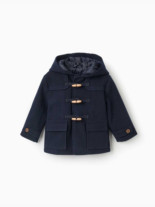Manteau à effet laine avec poches b&s - Kiabi