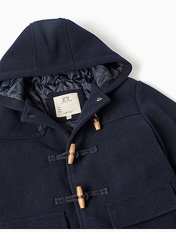 Manteau à effet laine avec poches b&s