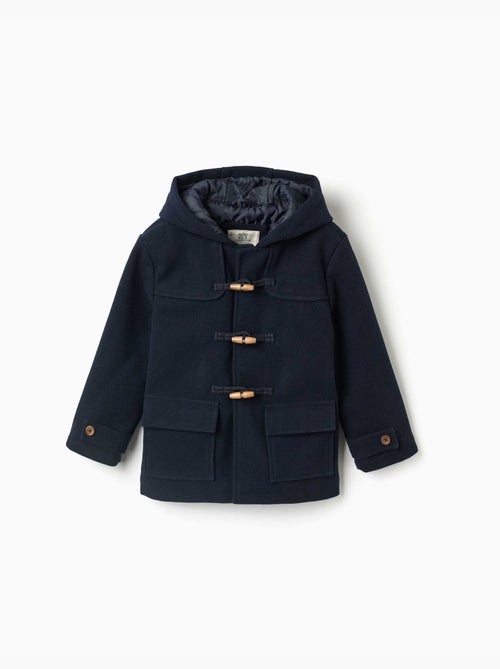 Manteau à effet laine avec poches b&s - Kiabi