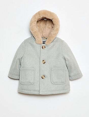 Manteau avec capuche douce