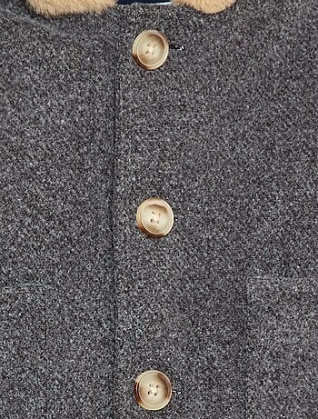 Manteau avec capuche douce