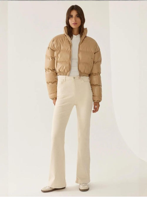Manteau bouffant en similicuir hiccup - Kiabi Manteau bouffant en similicuir hiccup - Kiabi