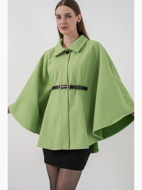 Manteau cape en tweed avec ceinture bdart - Kiabi Manteau cape en tweed avec ceinture bdart - Kiabi
