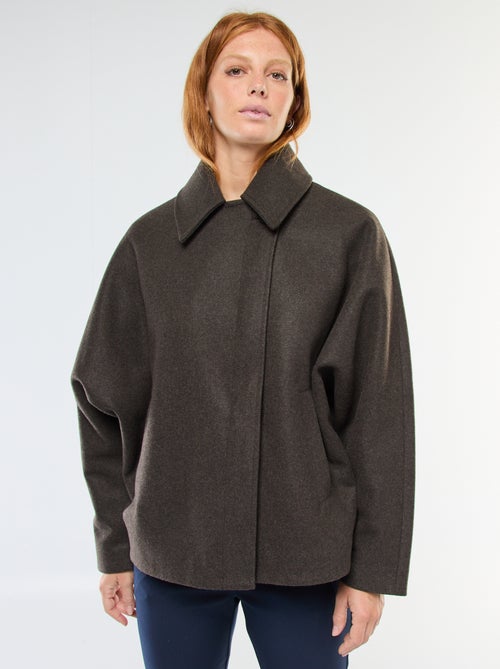 Manteau cape façon lainage - Kiabi