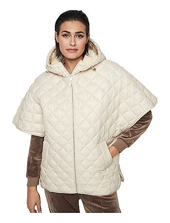 Manteau cape matelassé pc1