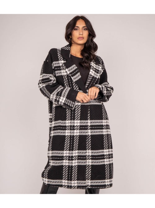 Manteau carreaux ureno - Kiabi
