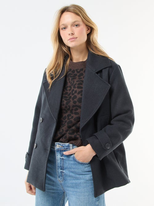 Manteau court facon lainage - Kiabi