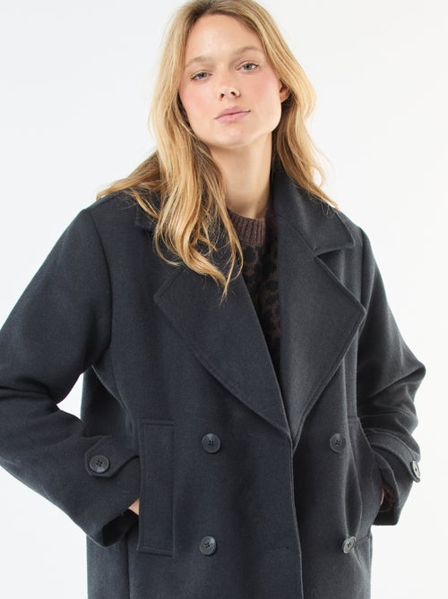 Manteau court facon lainage - Kiabi