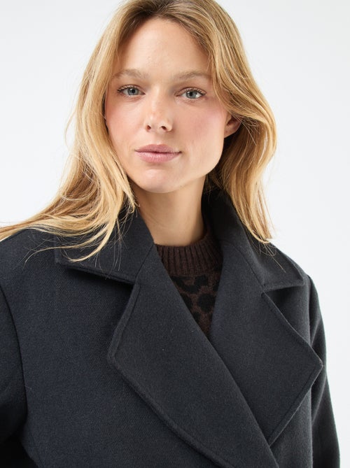 Manteau court facon lainage - Kiabi