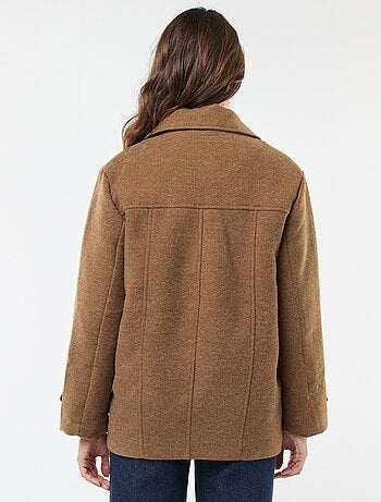 Manteau court facon lainage