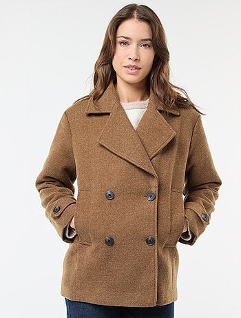 Manteau court facon lainage