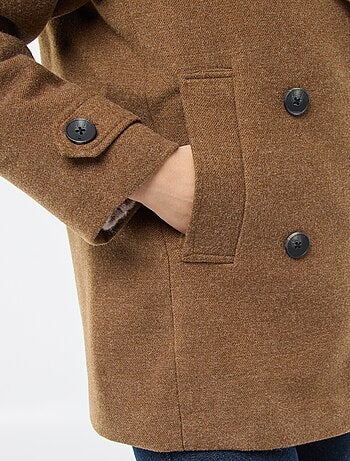 Manteau court facon lainage