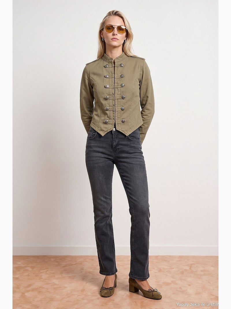 Manteau doudoune femme matelassé dilvin Kaki - Kiabi