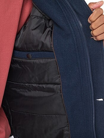 Manteau effet lainage