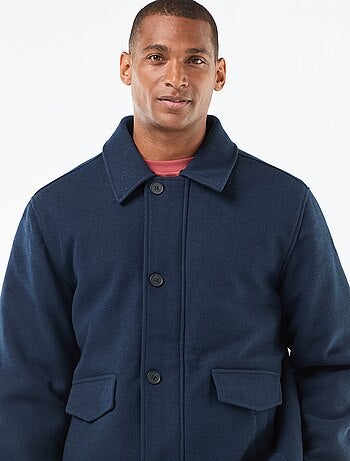 Manteau effet lainage