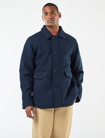 Manteau effet lainage