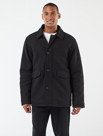 Manteau effet lainage