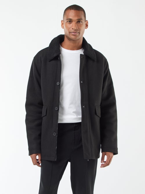 Manteau effet lainage - Kiabi