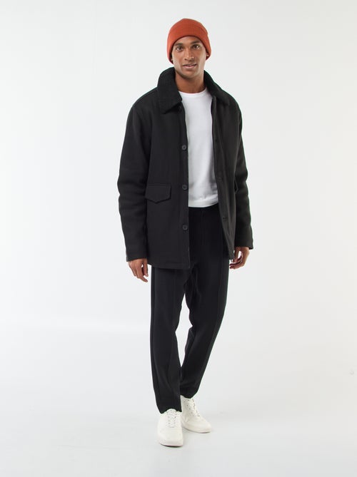 Manteau effet lainage - Kiabi