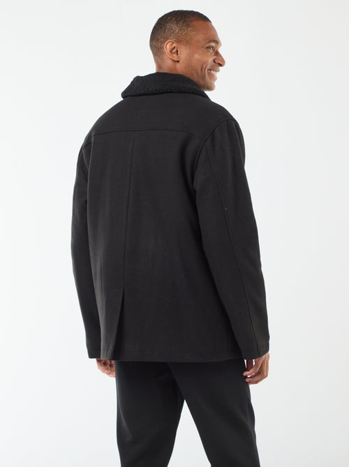 Manteau effet lainage - Kiabi