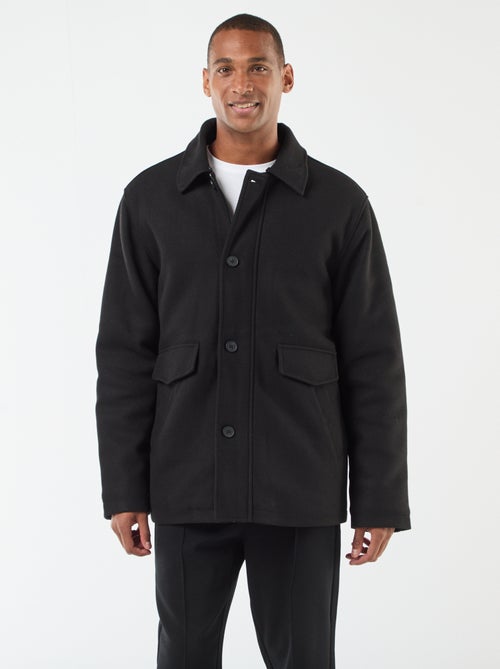 Manteau effet lainage - Kiabi