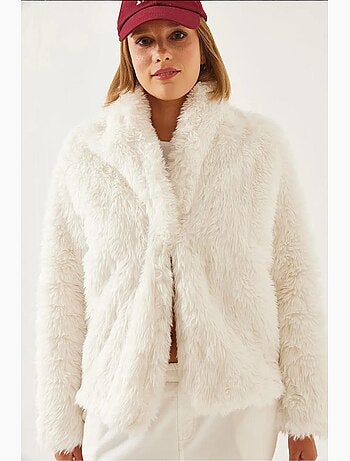 Manteau en fausse fourrure lucci