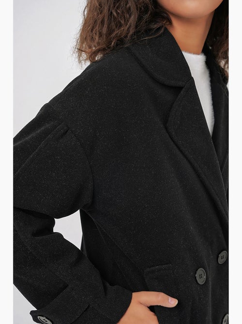 Manteau en laine à col portefeuille bdart - Kiabi Manteau en laine à col portefeuille bdart - Kiabi