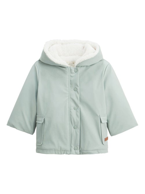 Manteau enfant imperméable doublé sherpa Holamuchacha - Kiabi Manteau enfant imperméable doublé sherpa Holamuchacha - Kiabi