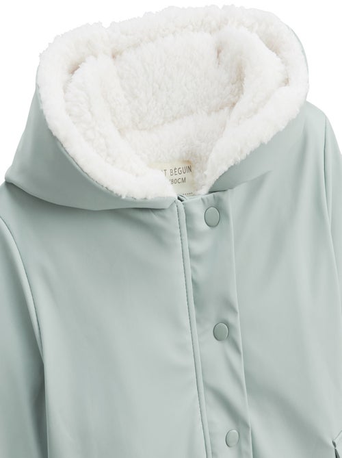 Manteau enfant imperméable doublé sherpa Holamuchacha - Kiabi Manteau enfant imperméable doublé sherpa Holamuchacha - Kiabi