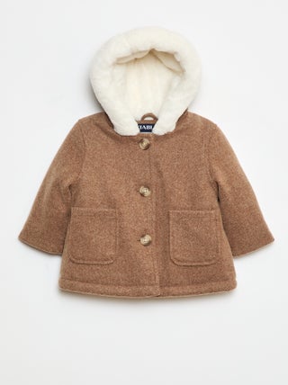 Manteau façon lainage
