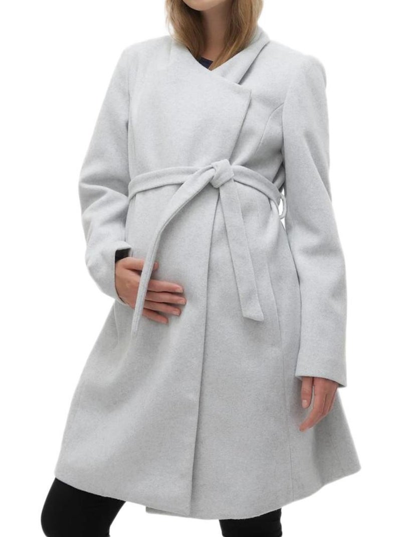 Manteau Femme Mamalicious Gris Argenté - Kiabi