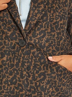 kiabi manteau leopard