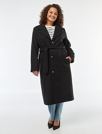 Manteau long avec ceinture