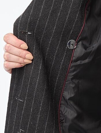 Manteau long chaud à ceinture