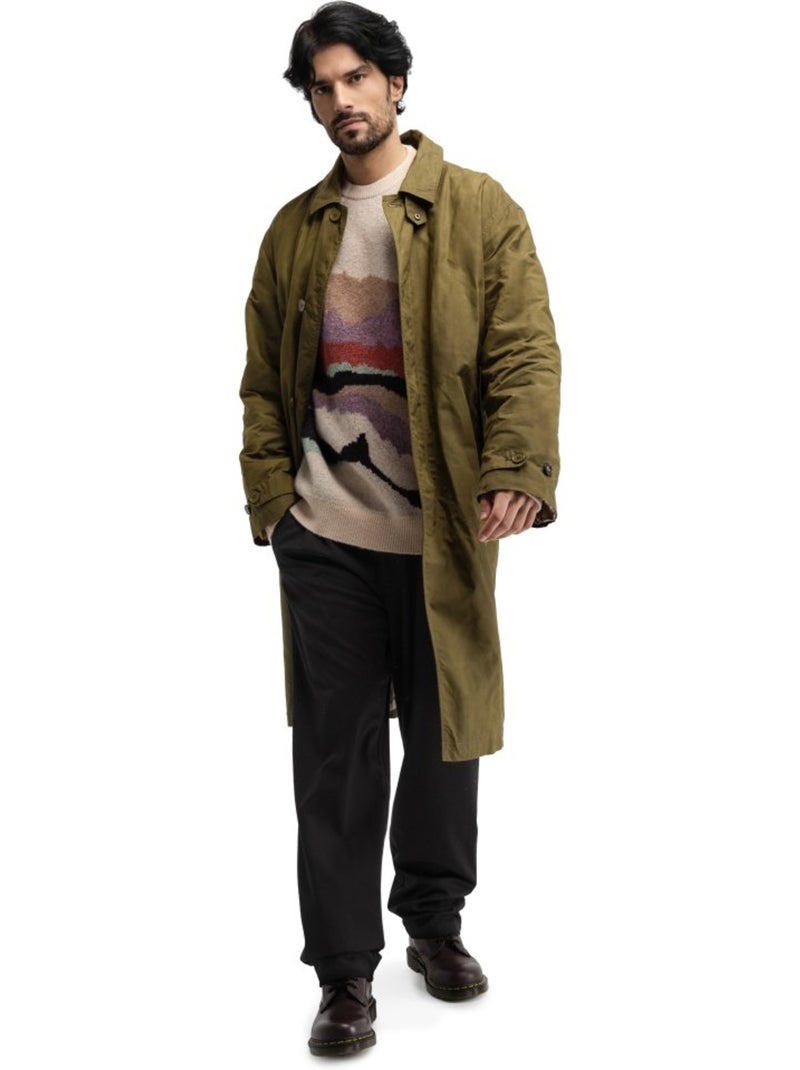 Manteau long ciré homme homme codium Vert - Kiabi